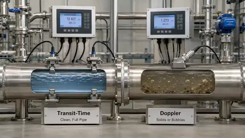 Transitu-Ħin vs Miters tal-Fluss ultrasoniku Doppler: Kif Agħżel it-Teknoloġi...