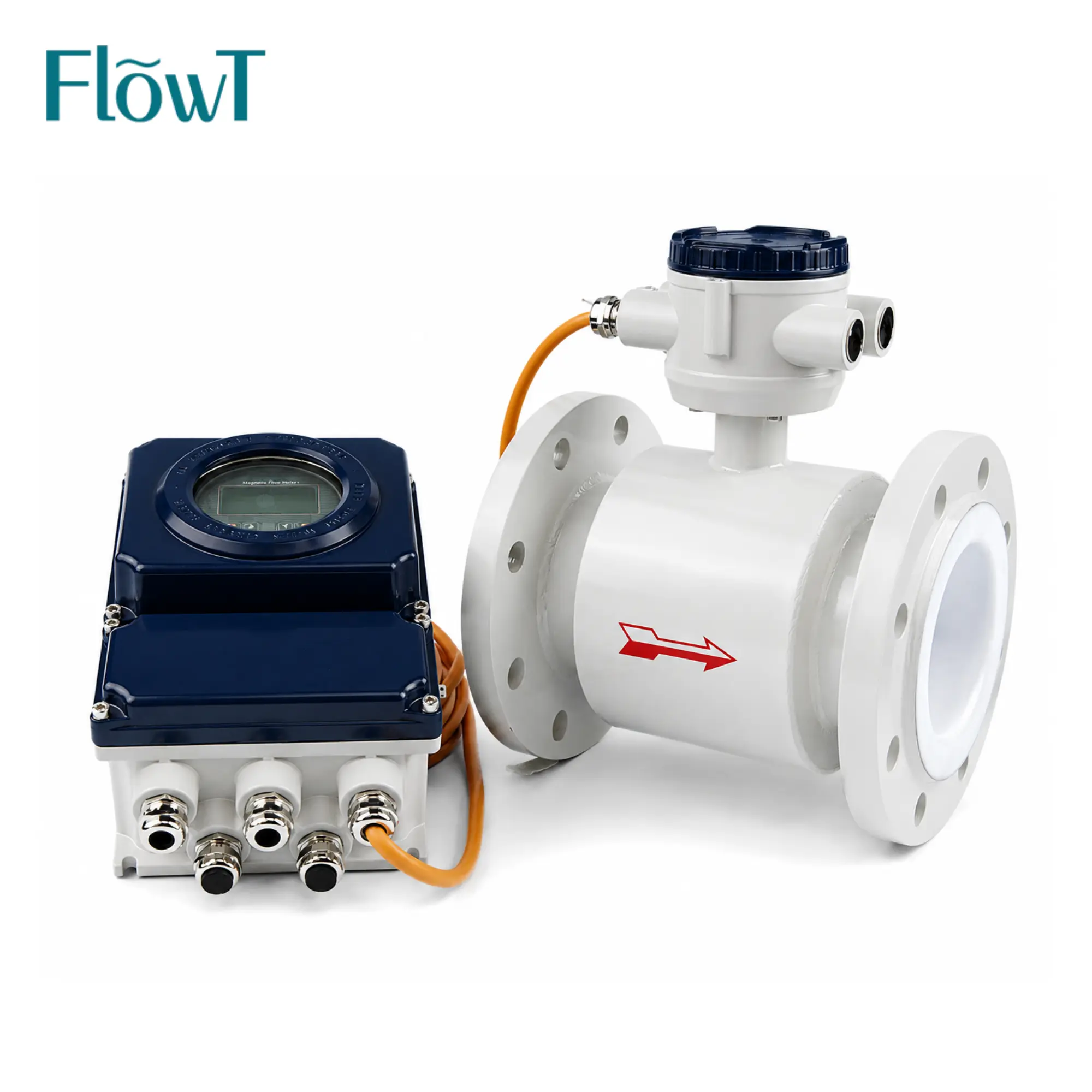 Mag Meter Flow Meter għall-Konnessjoni tal-Flange tat-Tip Inline tal-Ilma